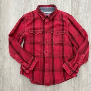 Outerknown Blanket Shirt / Red Plaid / Size: Medium
